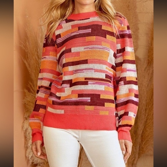 Andree by Unit Sweater, multi-colored, Size: 1X - Picture 1 of 7
